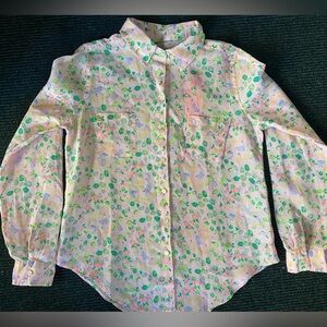 Lilly Pulitzer Multicolor Fruit and Floral Blouse NWT- Size XS